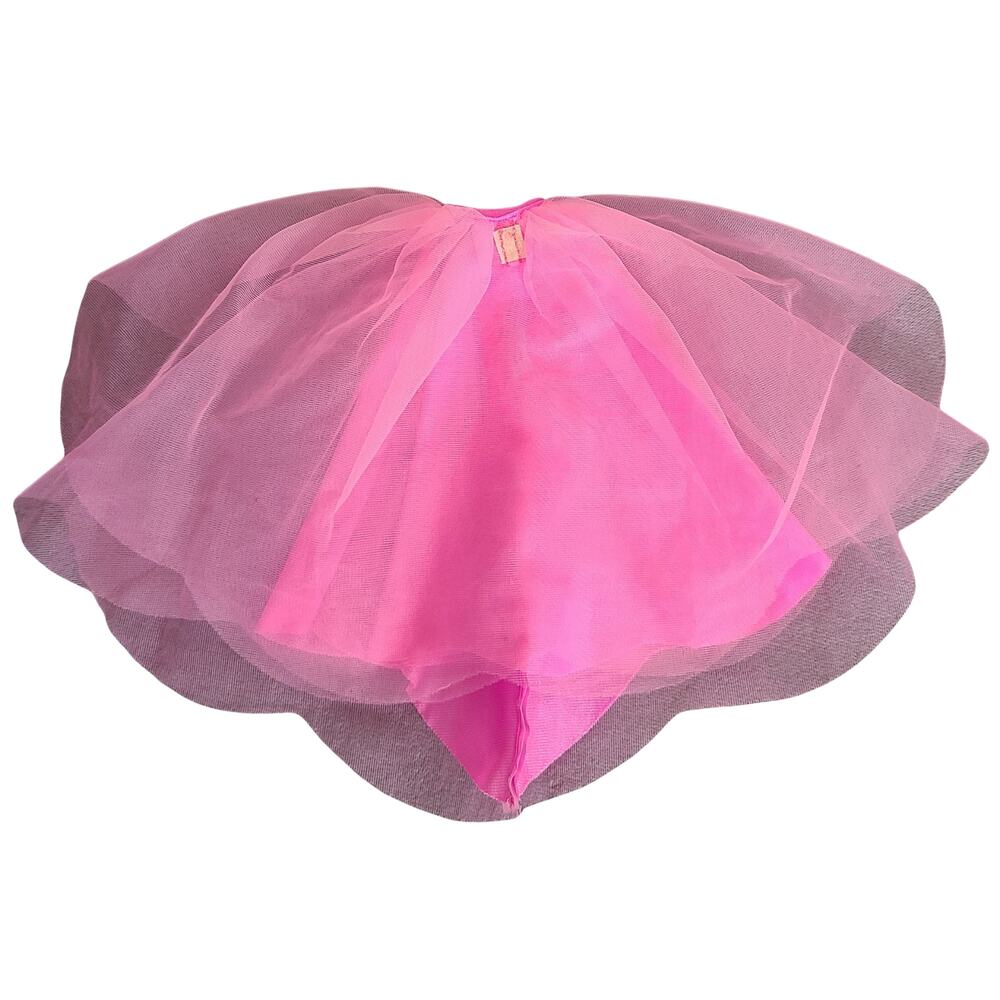 Barbie Size Pink Tulle Skirt Plastic Snap Doll Clothes 11.5 Inch